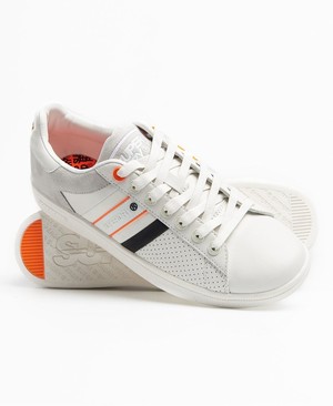 Superdry Sleek Tennis Férfi Tornacipő Fehér | FXWRB6142